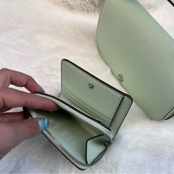 NEW Tory Burch Emerson Top Handle Saffiano Leather Crossbody Bag & Wallet Set - Picture 9 of 12